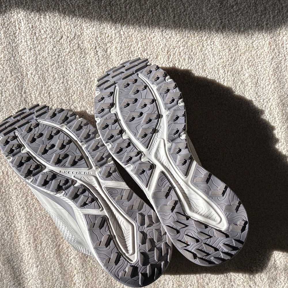 Skechers Gray and Orange Athletic Sneakers - Picture 4 of 5
